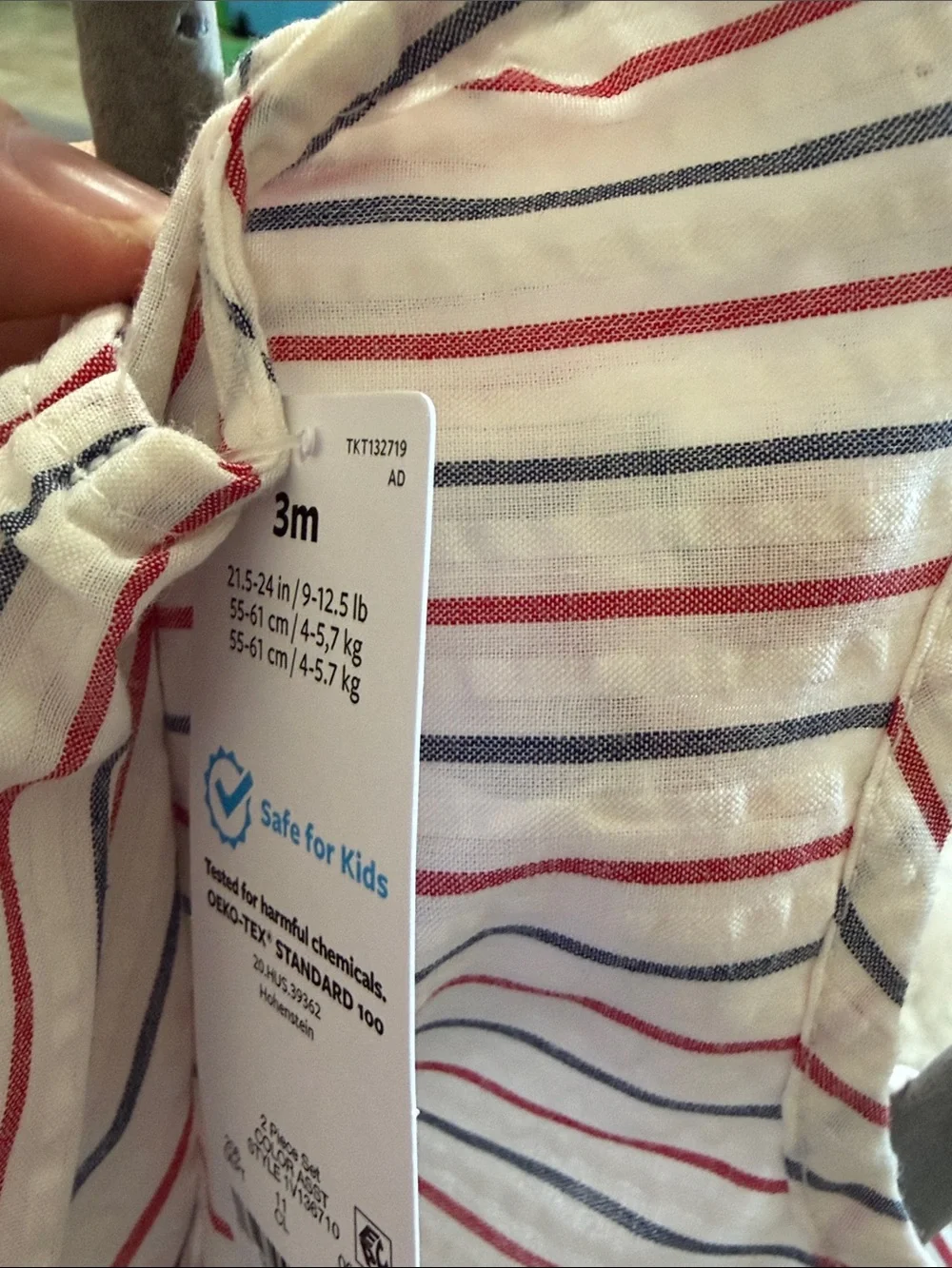 Carter's Striped Baby Romper